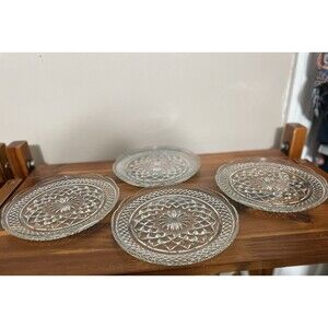Vintage Anchor Hocking Wexford Bread & Butter/Sandwich Plates - set of 4